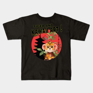 Go Get 'Em Tiger Kawaii Kids T-Shirt